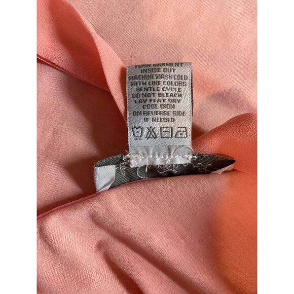 Karen Scott Women Tunic Top Small Peachy Ruffle 3/4 Sleeve Comfort Spring Preppy - Picture 5 of 7